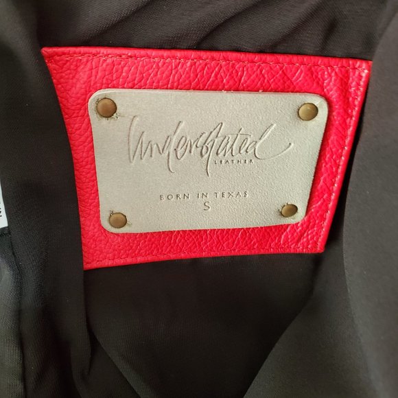 X Revolve High Waisted Zip Skirt in Red - Picture 2 of 6